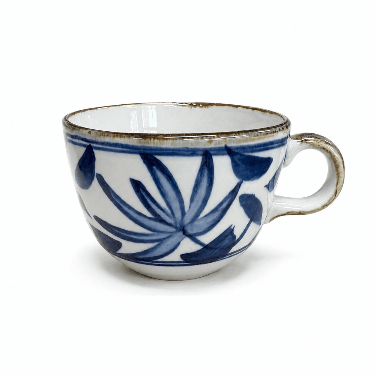 カフェオレカップ（菊唐草）