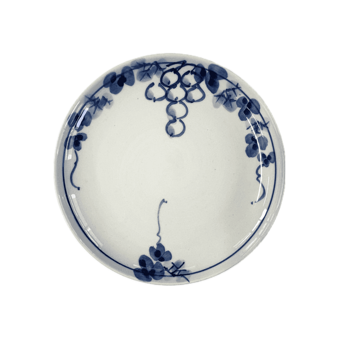 17cm丸皿（葡萄）1枚目の画像