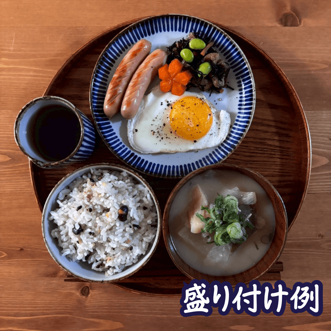 17cm丸皿（藍彫りオミナエシ） | 3枚目