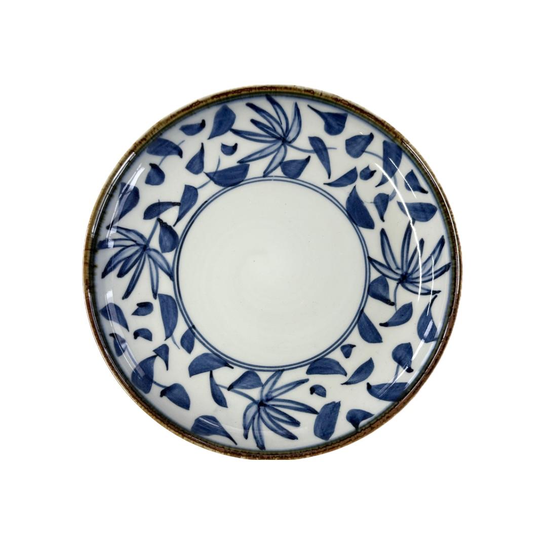 17cm丸皿（菊唐草）